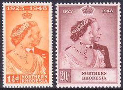Rhodesien 1948  Silberhochzeit des Knigspaares