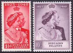 Pitcairn-Inseln 1949  Silberhochzeit des Knigspaares