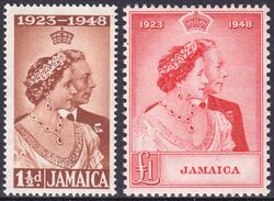 Jamaika 1948  Silberhochzeit des Knigspaares