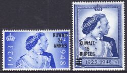 Kuwait 1948  Silberhochzeit des Knigspaares