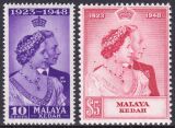 Kedah 1949  Silberne Hochzeit des Königspaares