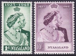Nyassaland 1948  Silberhochzeit des Knigspaares