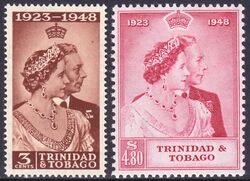 Trinidad & Tobago 1948  Silberhochzeit des Knigspaares
