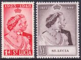St. Lucia 1948  Silberhochzeit des Königspaares