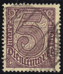 1920  Dienstmarke für alle Länder ohne Ablösungsziffer
