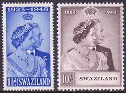 Swaziland 1948  Silberhochzeit des Knigspaares