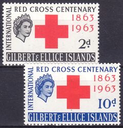 Gilbert-Inseln 1963  100 Jahre Internationales Rotes Kreuz