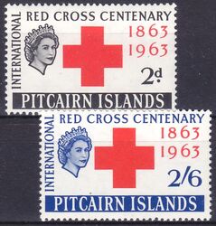 Pitcairn-Inseln 1963  100 Jahre Internationales Rotes Kreuz