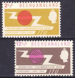 Betschuanaland 1965  100 Jahre Internationale Fernmeldeunion (ITU)
