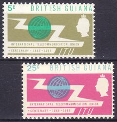 Guyana 1965  100 Jahre Internationale Fernmeldeunion (ITU)