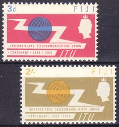 Fidschi-Inseln 1965  100 Jahre Internationale Fernmeldeunion (ITU)