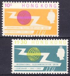 Hongkong 1965  100 Jahre Internationale Fernmeldeunion (ITU)