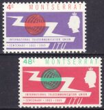 Montserrat 1965  100 Jahre Internationale Fernmeldeunion...