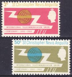 St. Christopher 1965  100 Jahre Internationale Fernmeldeunion (ITU)
