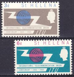 St. Helena 1965  100 Jahre Internationale Fernmeldeunion (ITU)