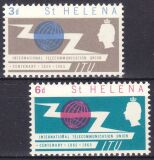 St. Helena 1965  100 Jahre Internationale Fernmeldeunion...