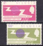 St. Lucia 1965  100 Jahre Internationale Fernmeldeunion...