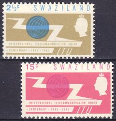 Swaziland 1965  100 Jahre Internationale Fernmeldeunion (ITU)