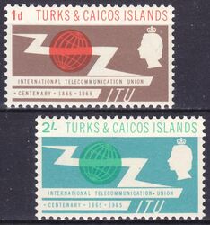 Turks & Caicos Inseln 1965  100 Jahre Internationale Fernmeldeunion (ITU)