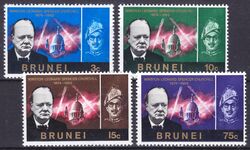 Brunei 1966  Todestag von Winston Spencer Churchill