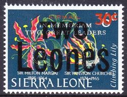 Sierra Leone 1966  Freimarke mit Aufdruck