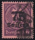 1923  Dienstmarke mit neuem Wertaufdruck