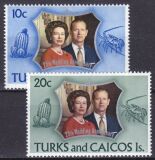 Turks & Caicos Inseln 1972  Silberhochzeit des...