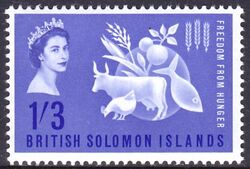 Salomoninseln 1963  Kampf gegen den Hunger