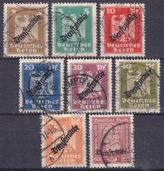 1924  Dienstmarken: Freimarken mit Aufdruck