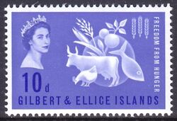 Gilbert-Inseln 1963  Kampf gegen den Hunger