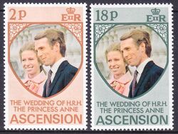 Ascension 1973  Hochzeit von Prinzessin Anne und Mark Phillips
