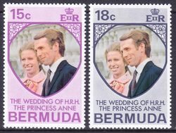 Bermuda-Inseln 1973  Hochzeit von Prinzessin Anne und Mark Phillips