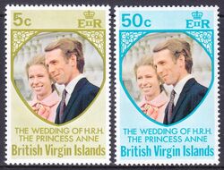 Jungferninseln 1973  Hochzeit von Prinzessin Anne und Mark Phillips