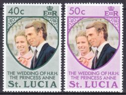 St. Lucia 1973  Hochzeit von Prinzessin Anne und Mark Phillips