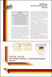 1993  Einfhrung der neuen Postleitzahlen - Bayern