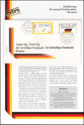 1993  Einführung der neuen Postleitzahlen - Bremen