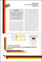 1993  Einfhrung der neuen Postleitzahlen - Hamburg