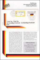 1993  Einfhrung der neuen Postleitzahlen - Schleswig-Holstein