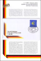 2002  Nur noch Frankaturen in Euro erlaubt