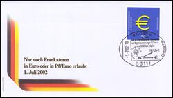2002  Nur noch Frankaturen in Euro erlaubt