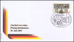 2002  Abschied von reinen Pfennig-Briefmarken