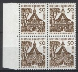 1964  Freimarken: Deutsche Bauwerke aus Bogen