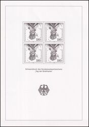 1992  Tag der Briefmarke - Schwarzdruck