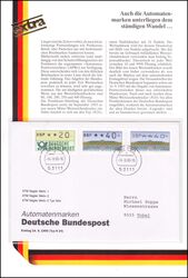 1993  Automatenmarken der Deutschen Bundespost