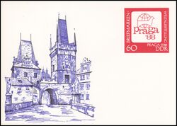 1988  Symbol der Briefmarken-Ausstellung Praga 1988