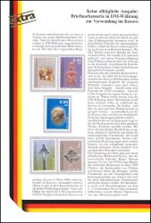 2000  Briefmarkenserie in DM-Währung für den Kosovo