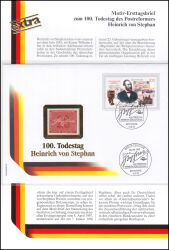 1997  100. Todestag des Postreformers Heinrich v. Stephan