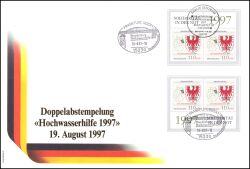 1997  Doppelabstempelung Hochwasserhilfe