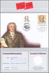 1999  250. Geburtstag von Johann Wolfgang v. Goethe