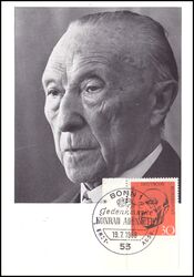 1968  Maximumkarte - Konrad Adenauer